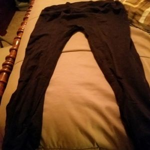 Black cinched leggings size large/xl.